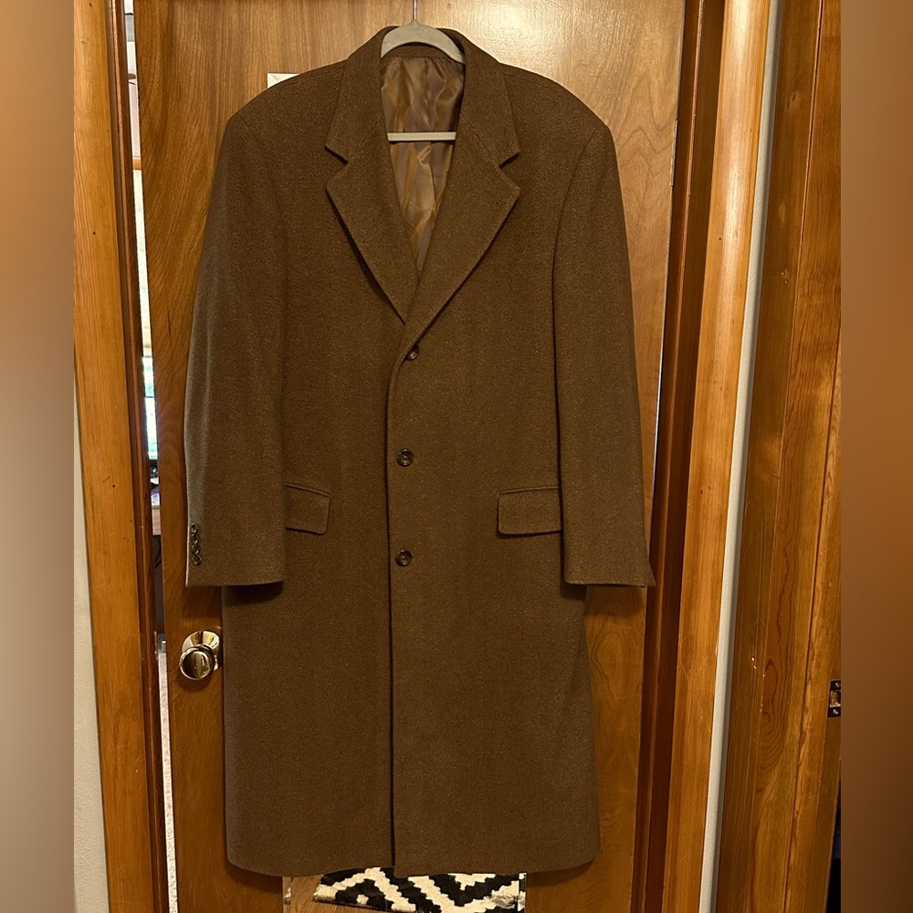 Montreal S. Cohen men’s‎ wool/cashmere long overcoat